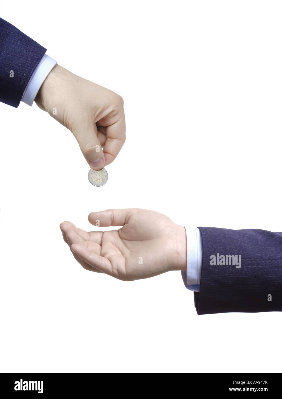 Put your money in safe hands Stock Photo Alamy