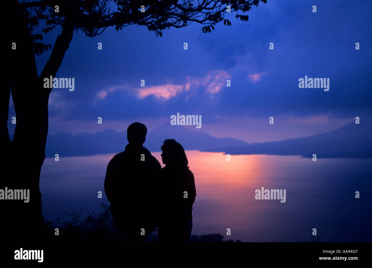 Lake Atitlan Guatemala Stock Photo