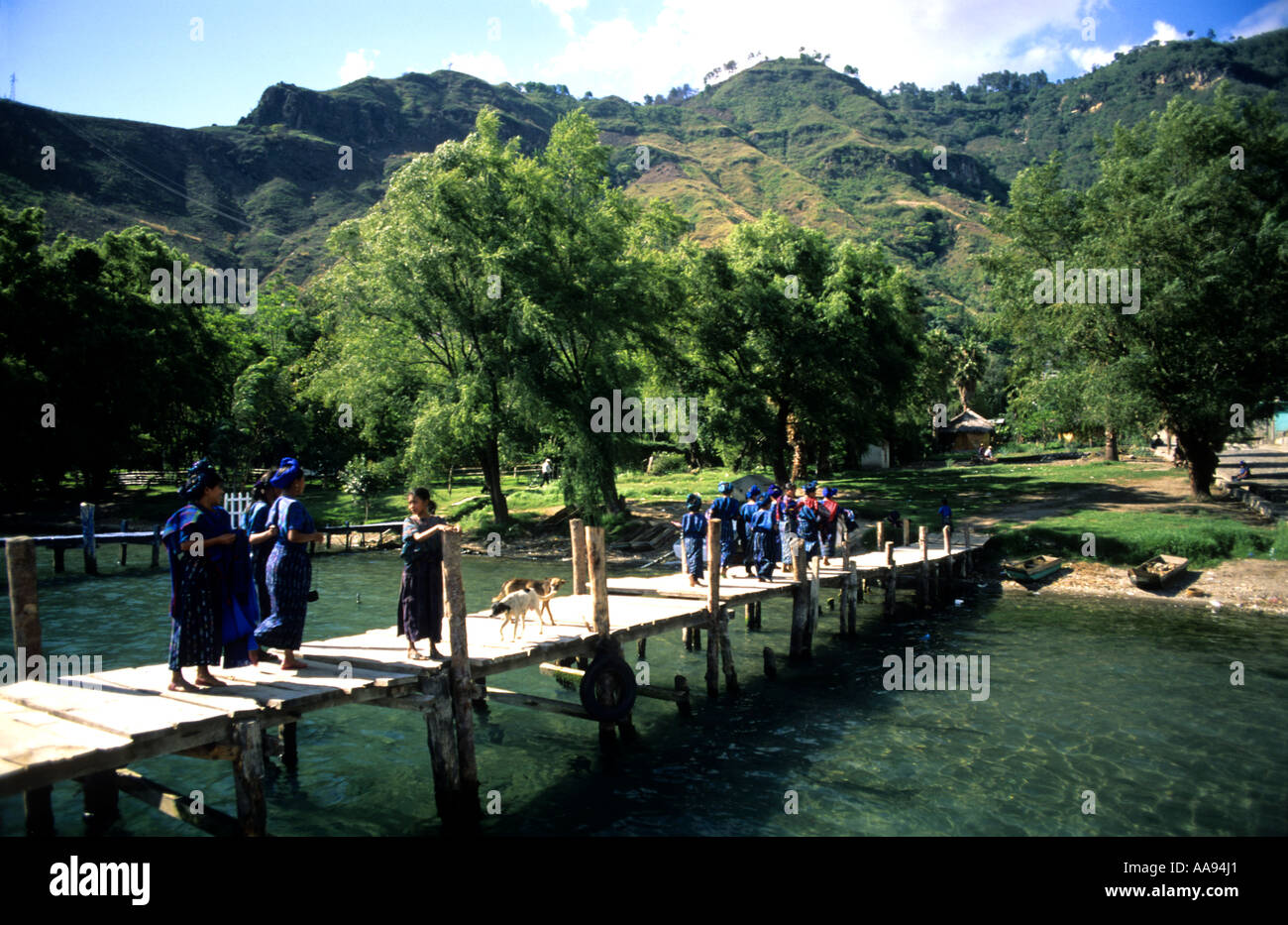 Santa Catarina Palopo Atitlan Lake Guatemala Stock Photo Alamy