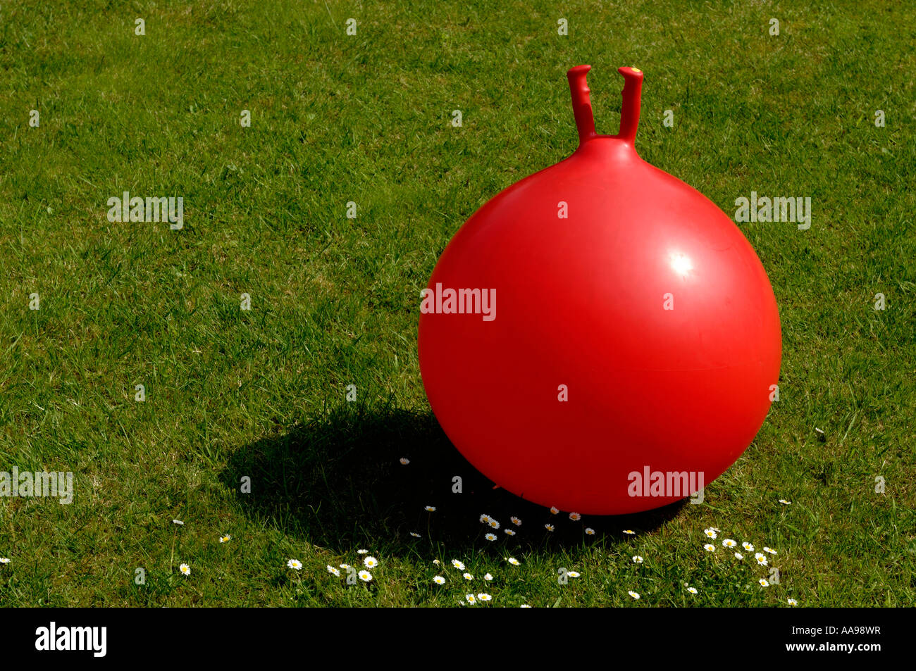 Space hopper inflatable toy Stock Photo