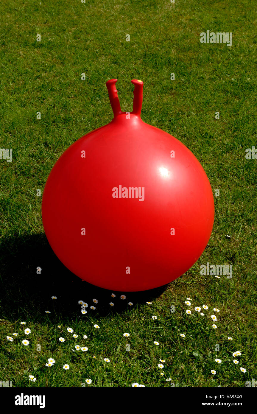 Space hopper inflatable toy Stock Photo