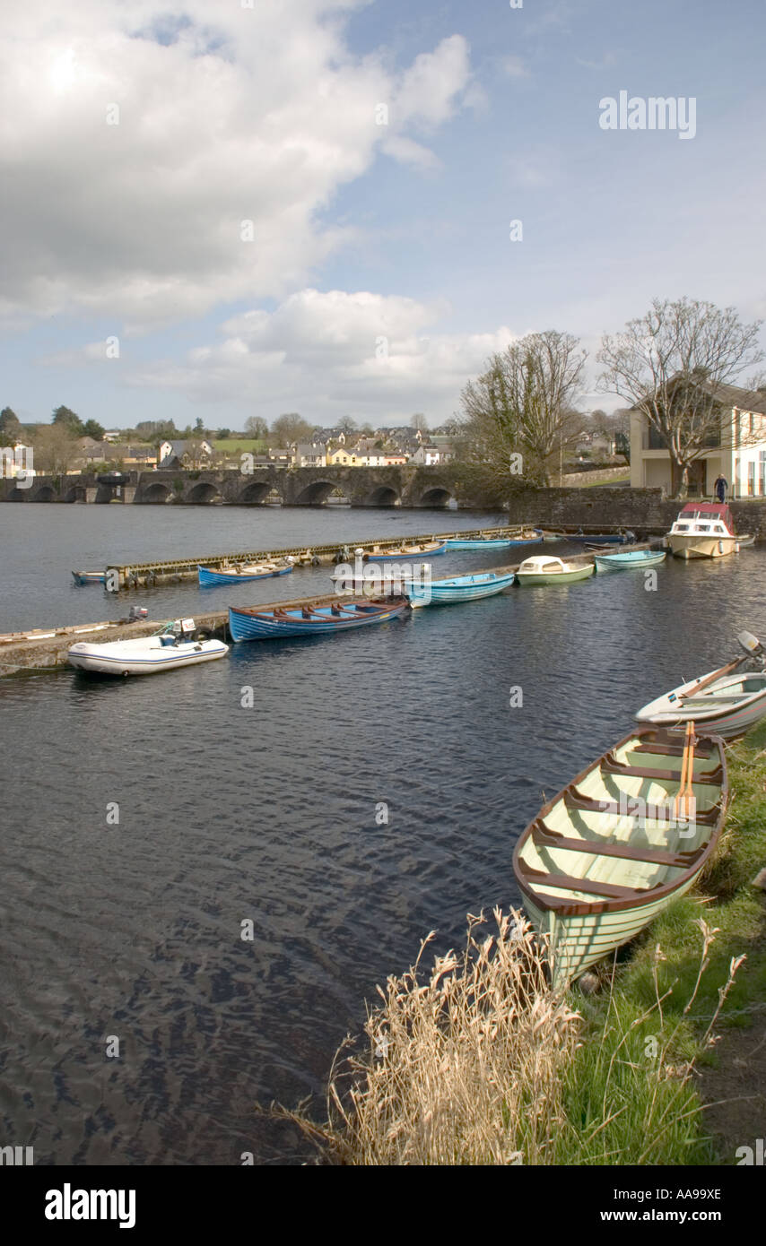 Boats on Killaloe canal, by river Shannon, Killaloe, Co Clare Ireland