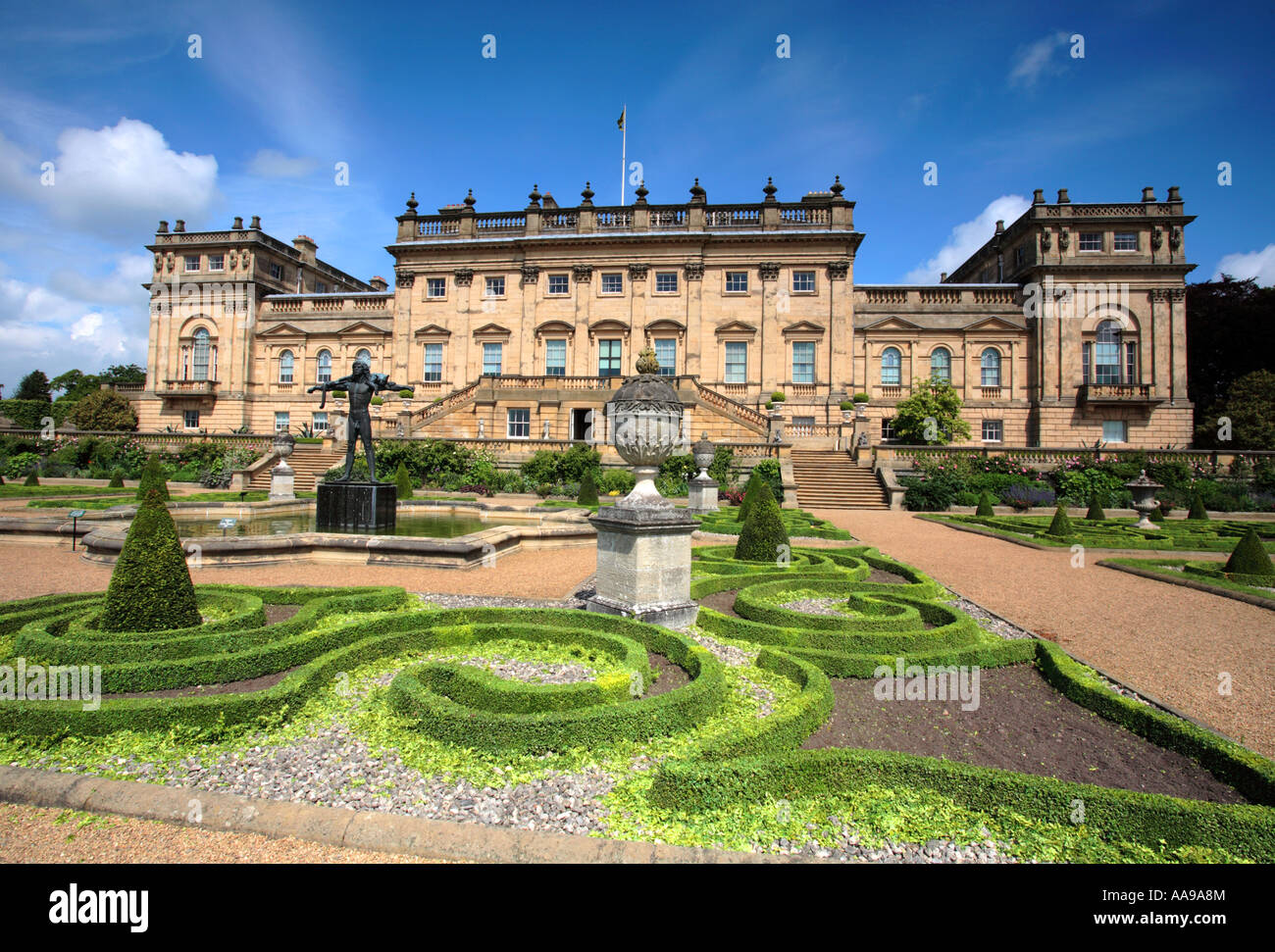 Harewood House, South Garden, Leeds, Yorkshire, UK ,Europe Stock Photo