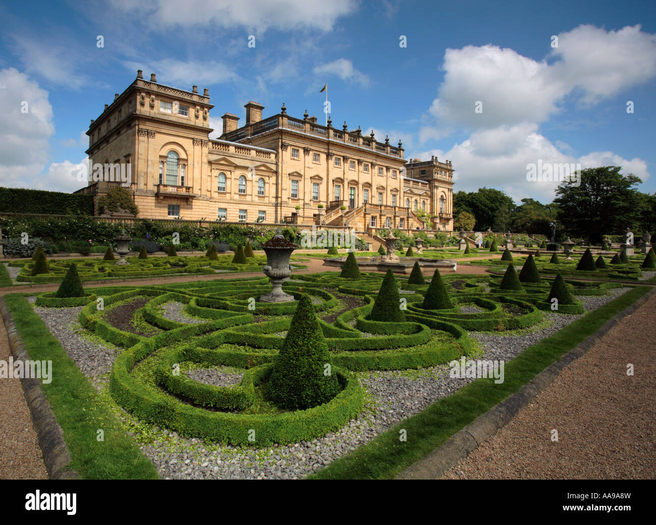 Harewood House, South Garden, Leeds, Yorkshire, UK ,Europe Stock Photo