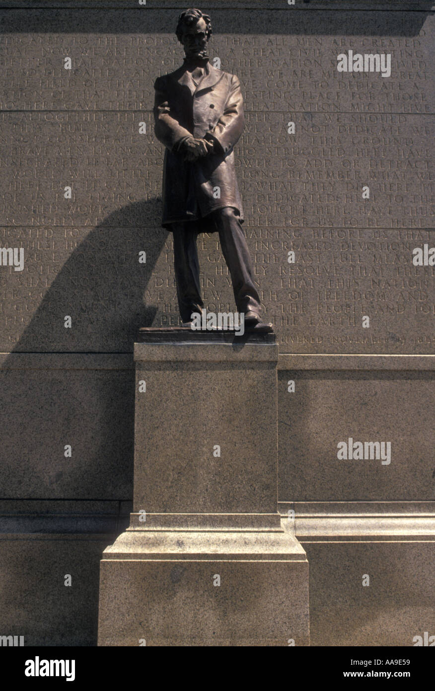 Lincoln statue nebraska state capitol hires stock photography and
