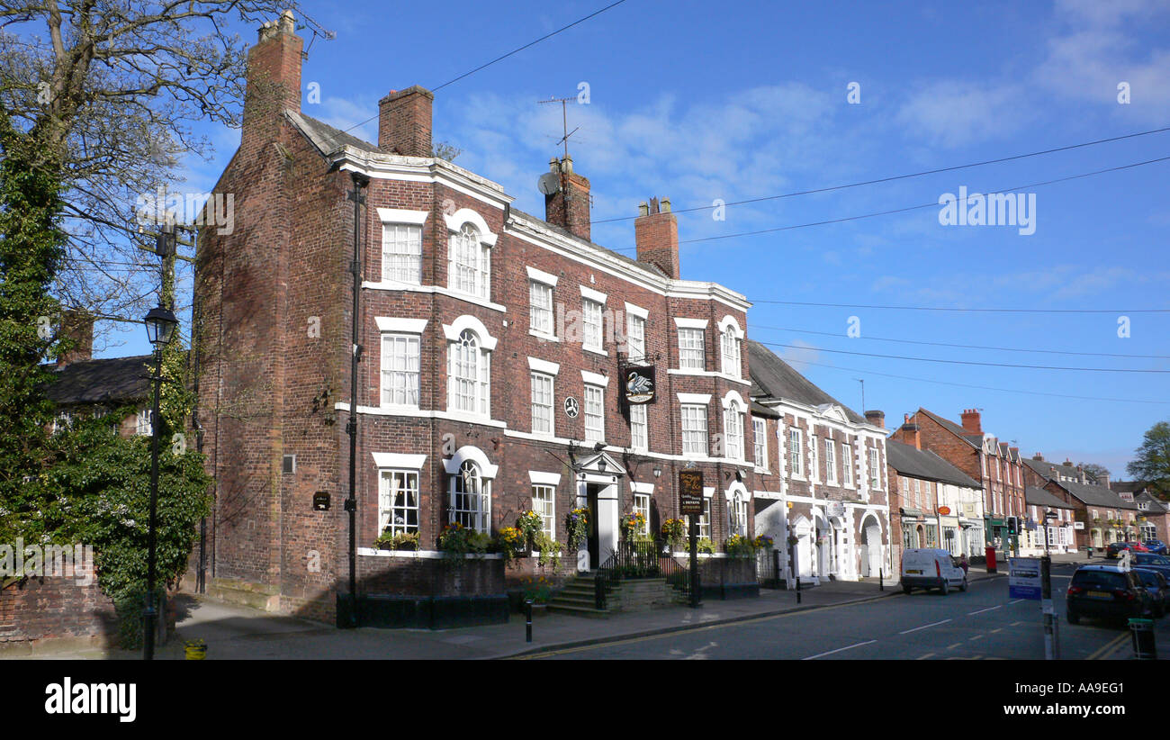 Swan Hotel Tarporley Cheshire England Stock Photo