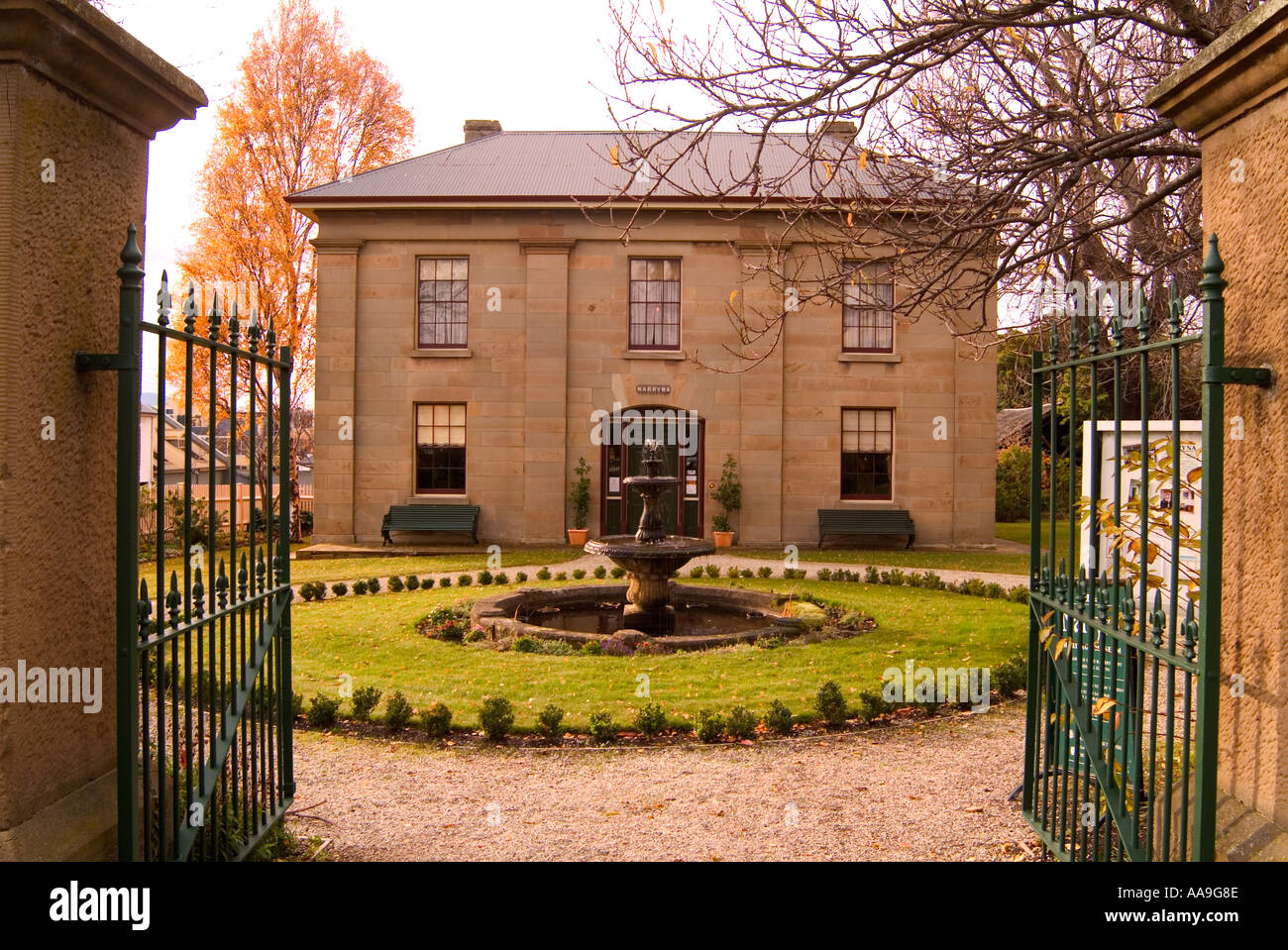 Narrynya mansion in Hobart Tasmania now used as a folk museum