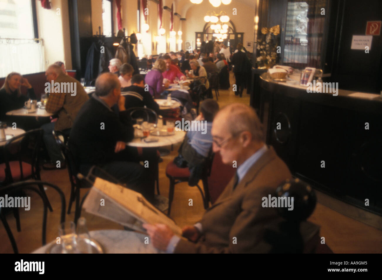 Cafe Griensteidl, Vienna Stock Photo