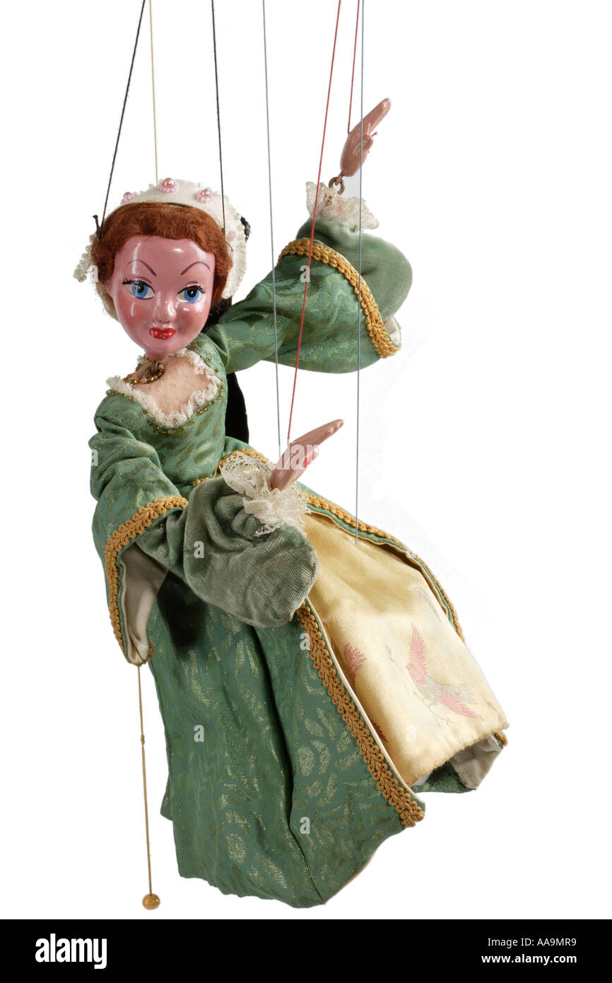 Princess marionette or puppet Stock Photo