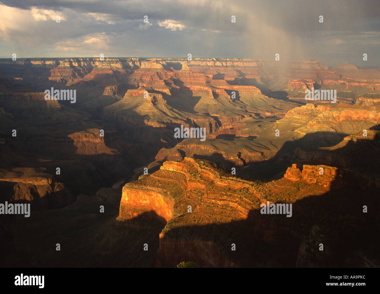 Rainstorm over the Grand Canyon, USA Stock Photo - Alamy