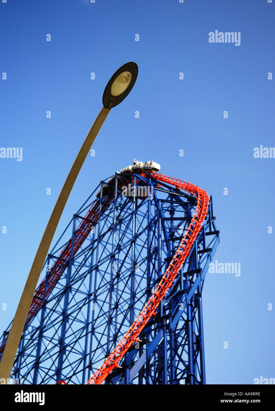 The big one roller coaster on Blackpool Pleasure Beach amusement park