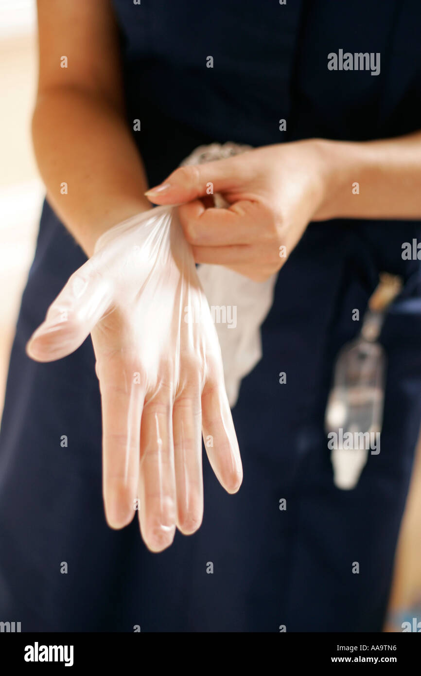 nurse at work standards of hygiene Stock Photo