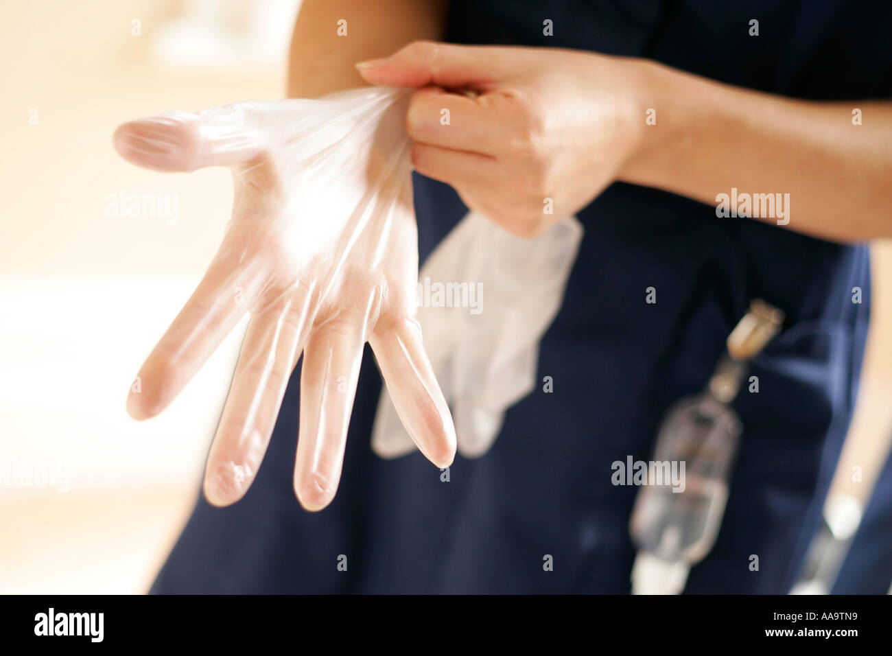 nurse at work standards of hygiene Stock Photo