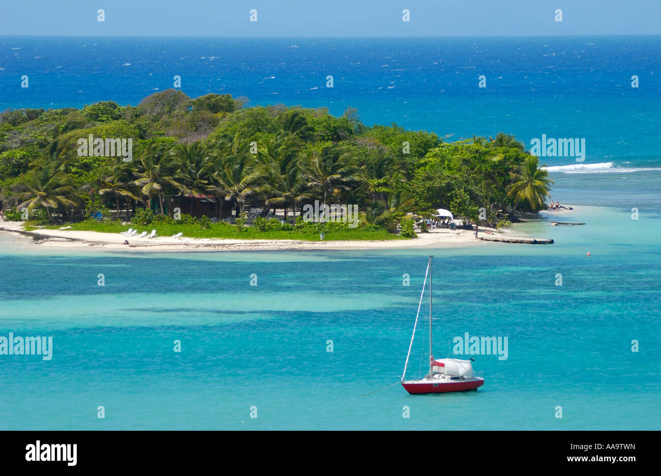 Le Gosier Island, Guadeloupe FR Stock Photo