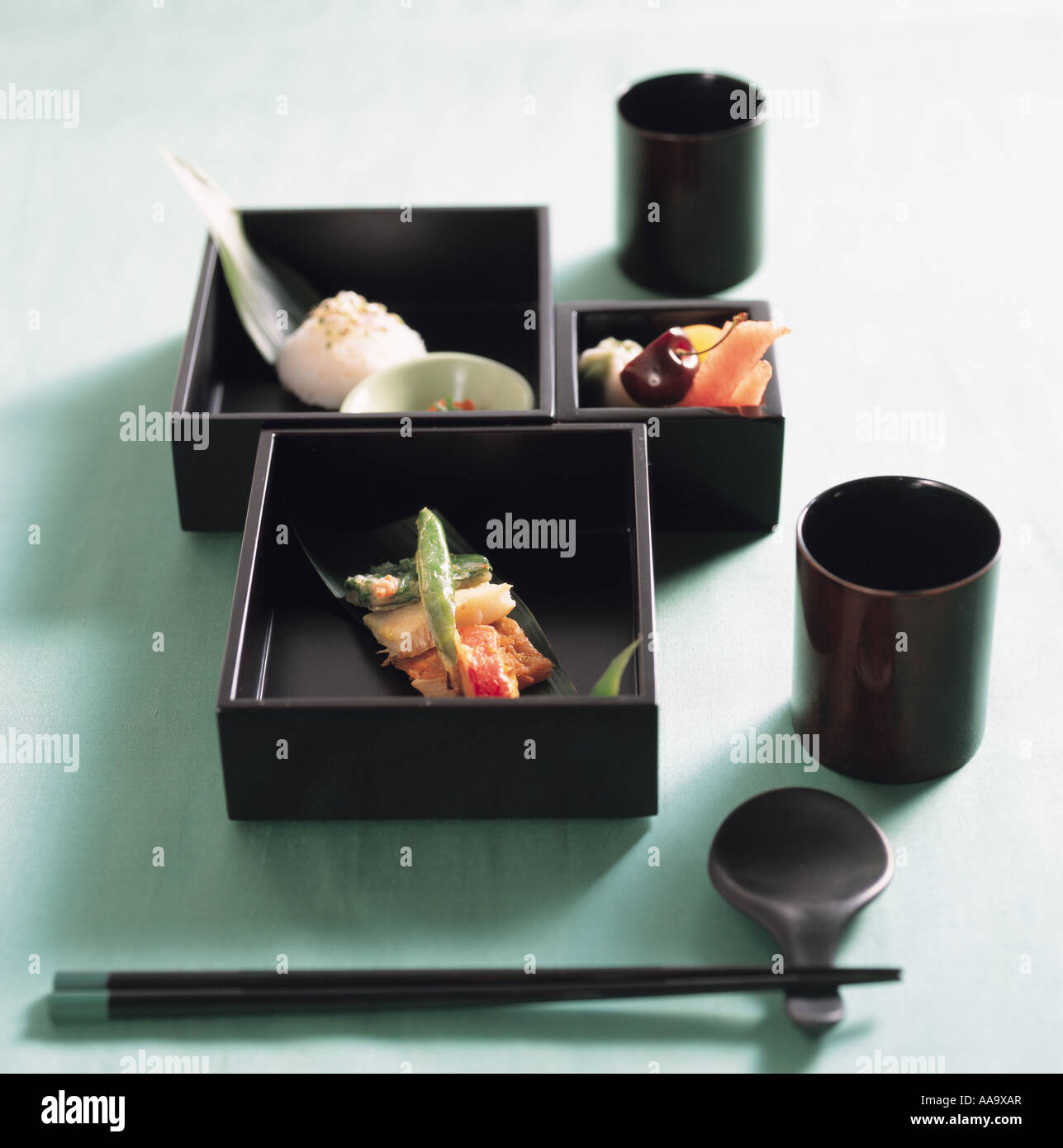 Rice and side dish Stock Photo - Alamy