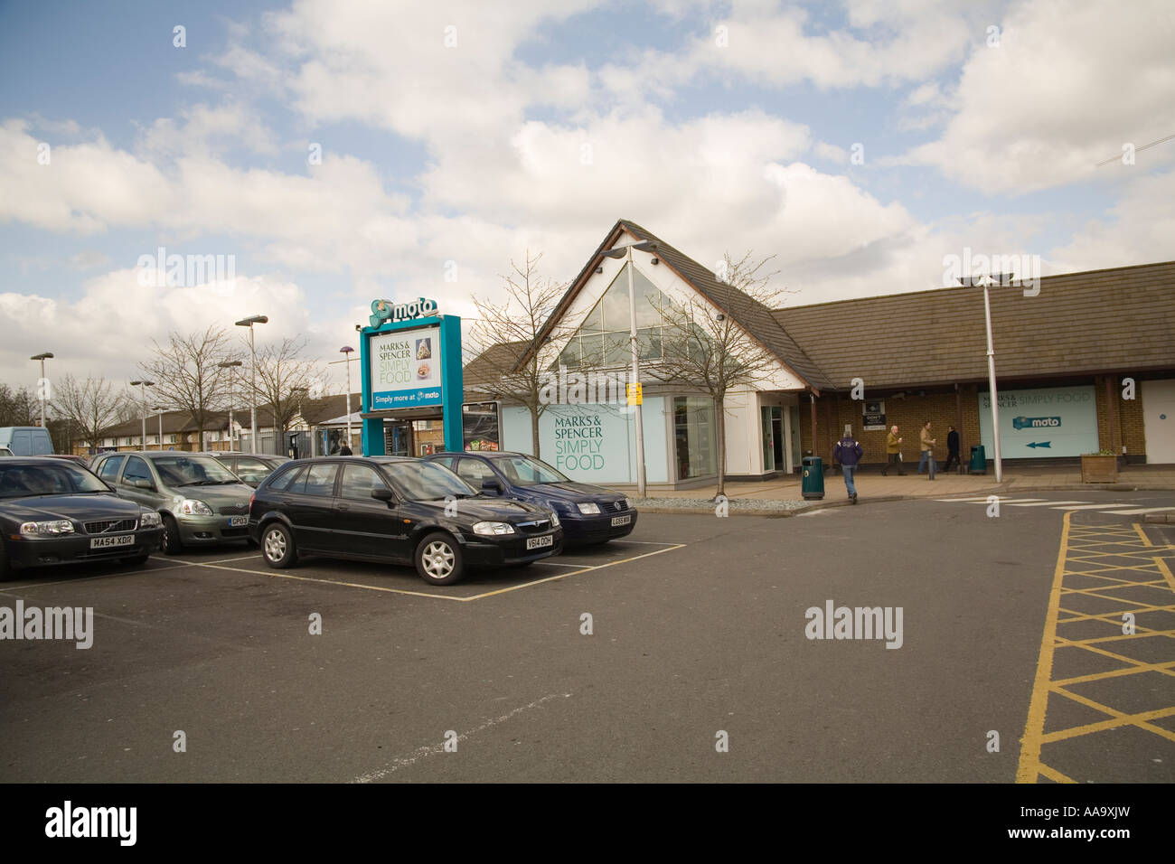 NORTHAMPTON NORTHAMPTONSHIRE UK March Cars parked at the Northampton