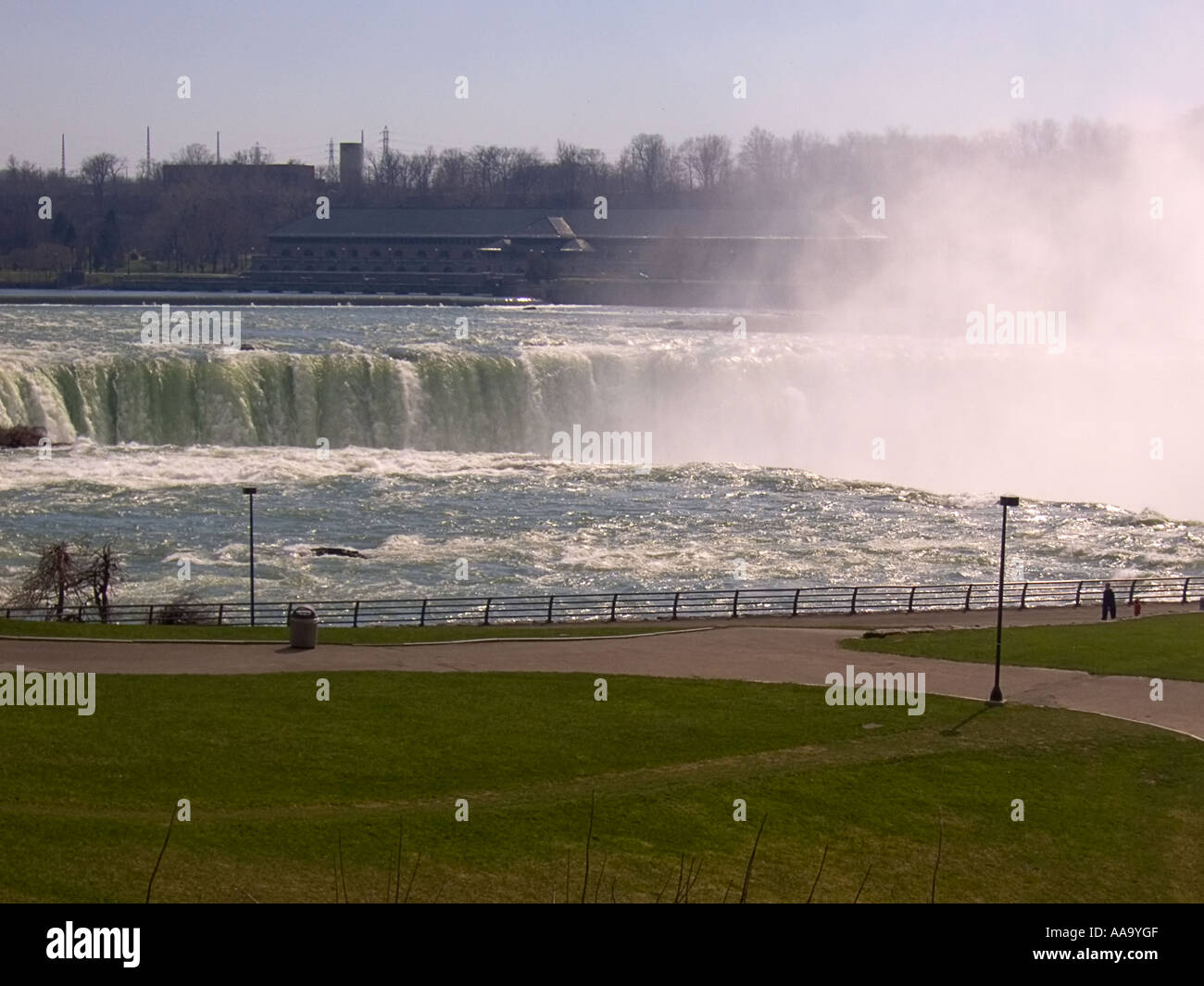 Horseshoe Falls, also known as the Canadian Falls, from Terrapin Point in Niagara Falls State
