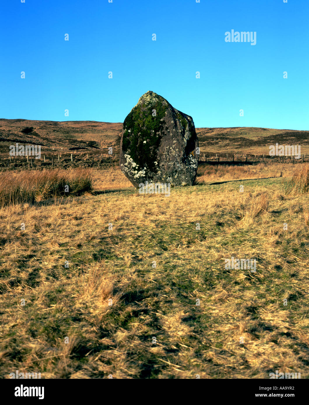 maen llia standing stone fforest fawr brecon beacons national park wales britain Stock Photo