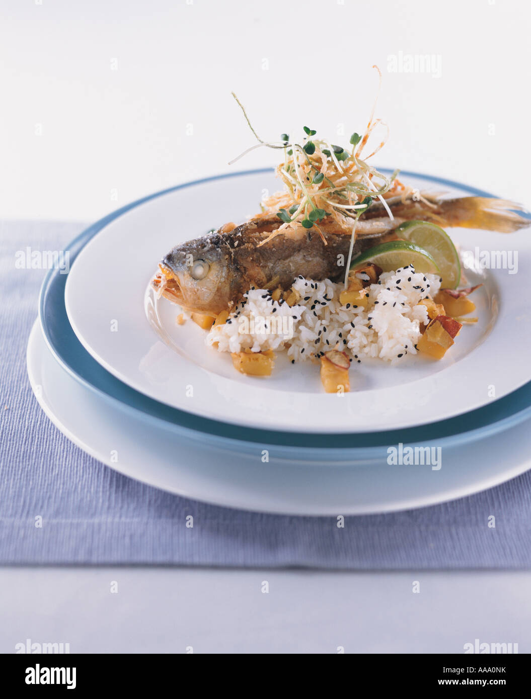 Fresh fish cooking Stock Photo Alamy