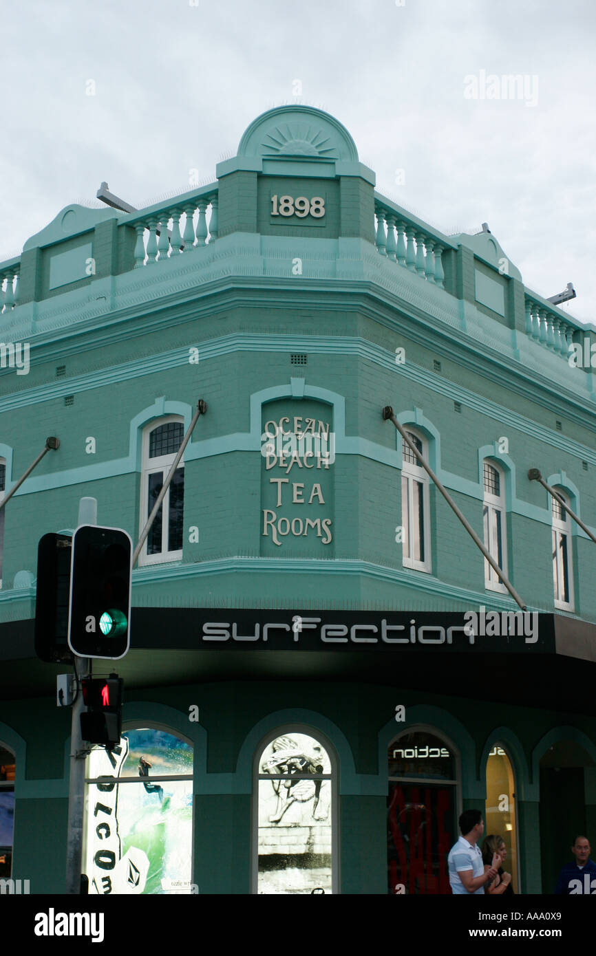 The old tea rooms building on the corso manly hires stock photography