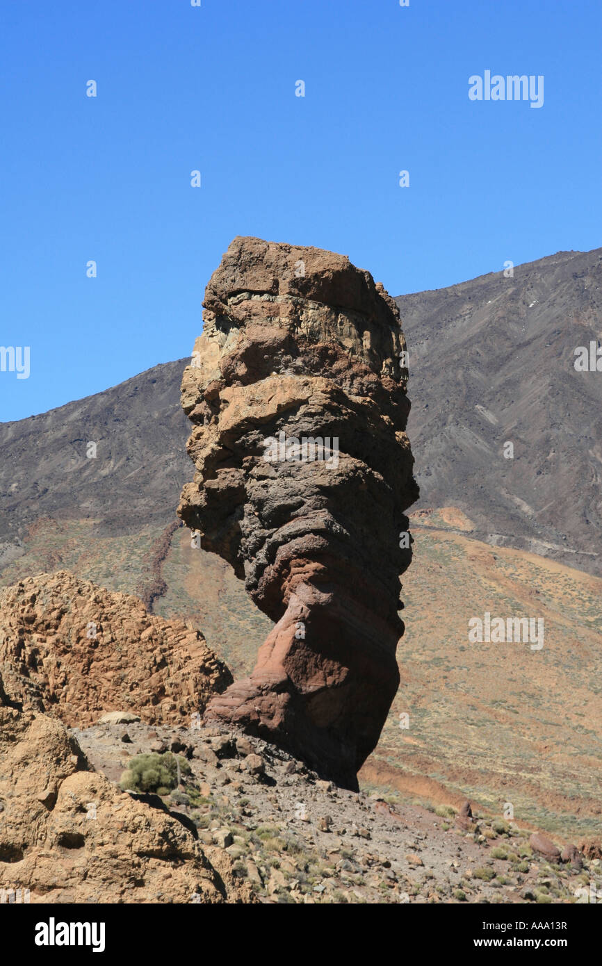 Roque Cinchado rock formation at Roques De Garcia Parque Nacional Del ...