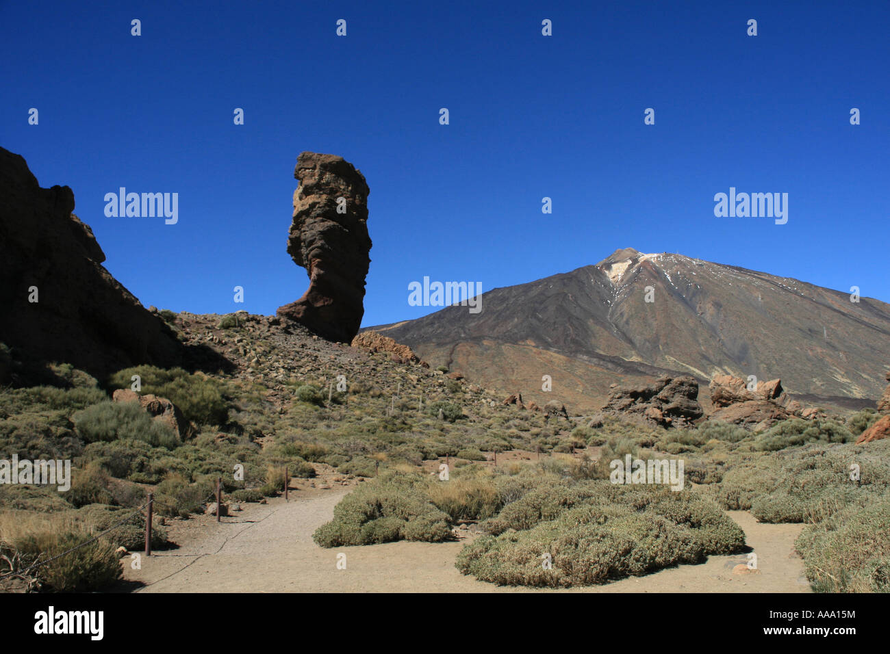 Roque Cinchado rock formation at Roques De Garcia Parque Nacional Del ...
