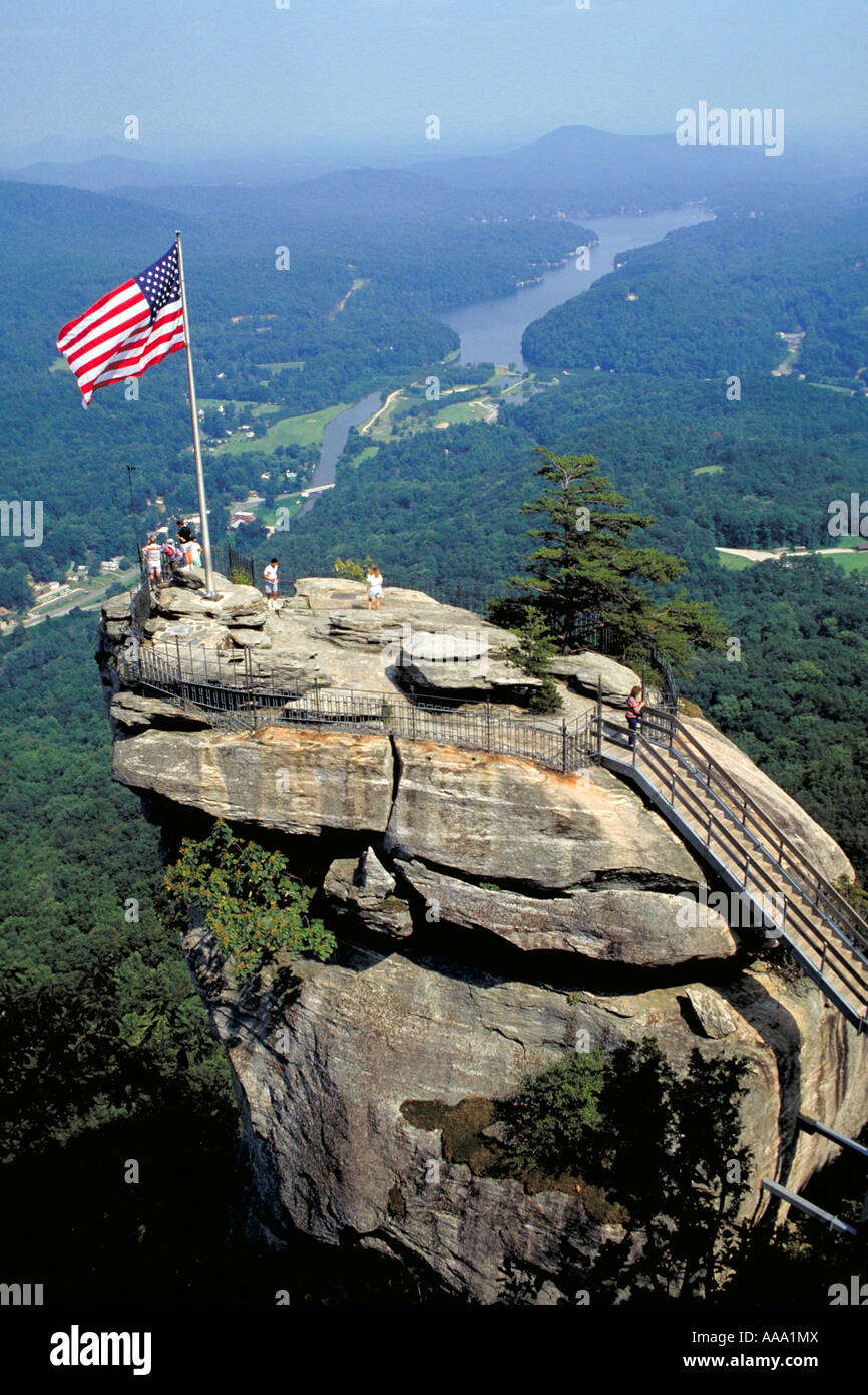 Chimney rock american flag hi-res stock photography and images - Alamy