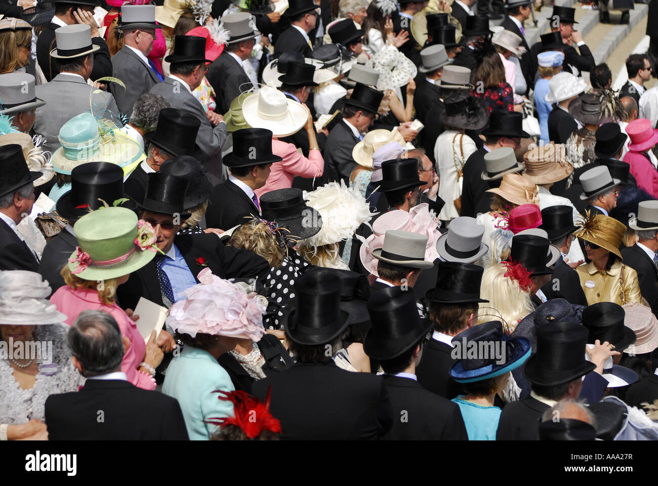 spectators at royal ascot, berkshire, england Stock Photo