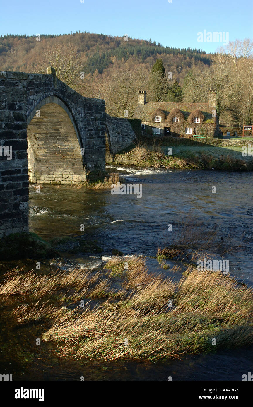 River Conwy, Llanwrst, North Wales, UK Stock Photo - Alamy
