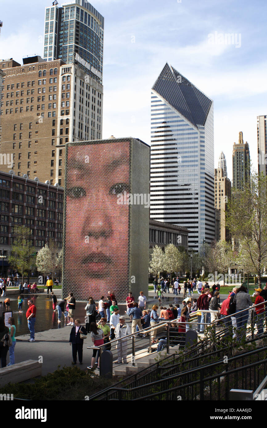 Modern Visual Art at Milenium Park Chicago Stock Photo Alamy