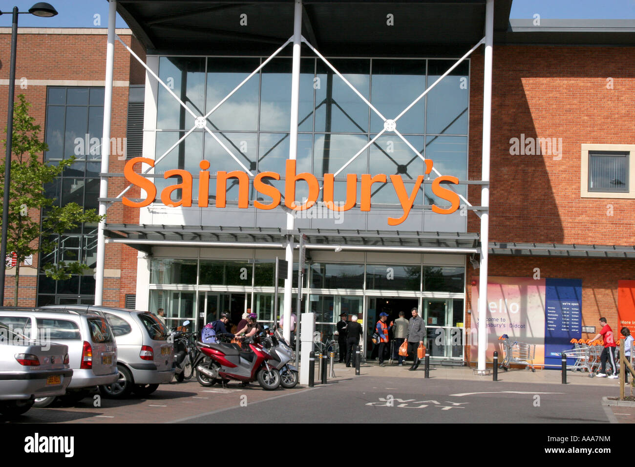 Sainsbury's shop front Stock Photo Alamy