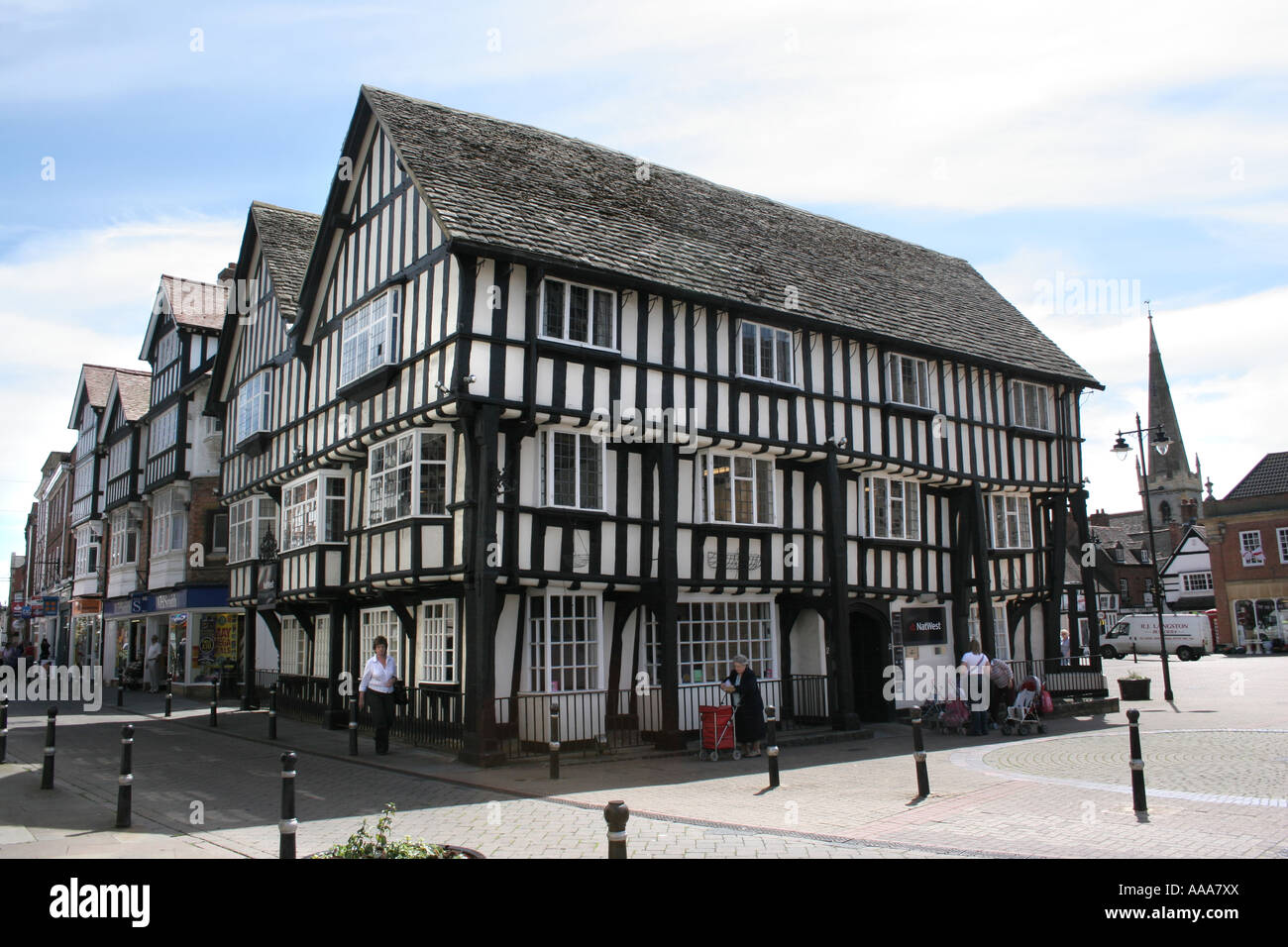 Evesham Town Centre in the Cotswolds UK Stock Photo