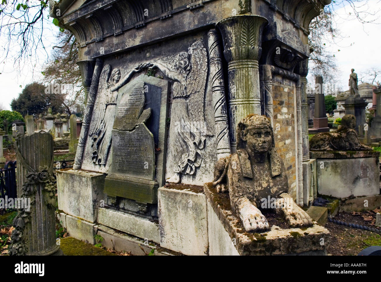Tombs in Kensal Rise Victorian Cemetery, London, UK Stock Photo Alamy