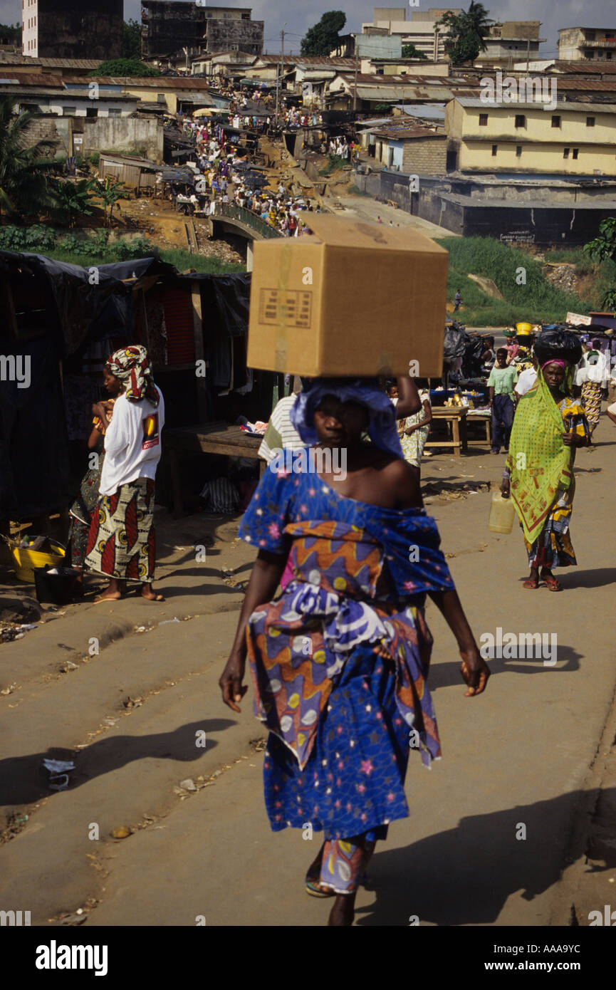 Abidjan, Ivory Coast, Cote d'Ivoire, West Africa. Ivorian Woman