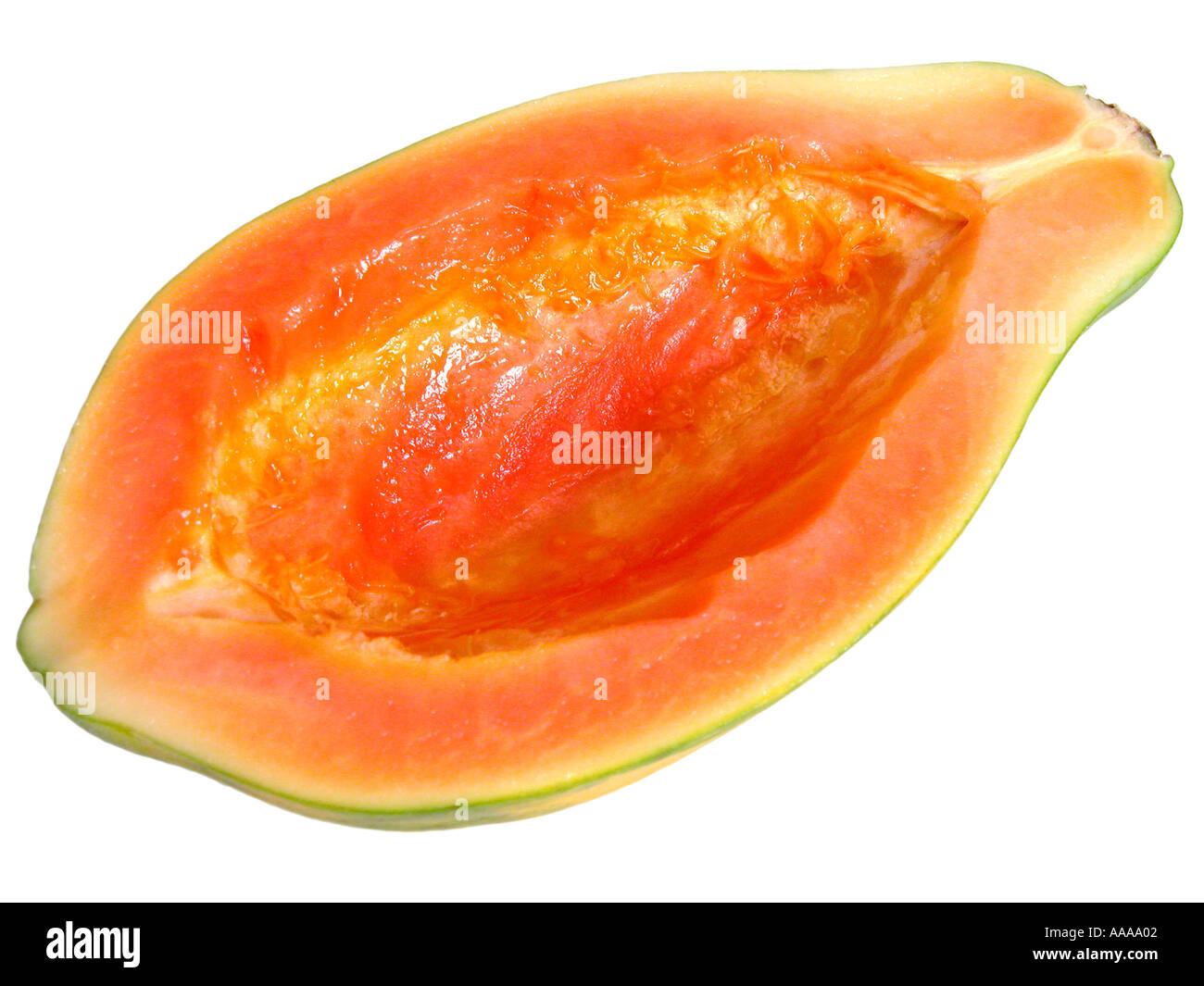papaya without seeds  Stock Photo