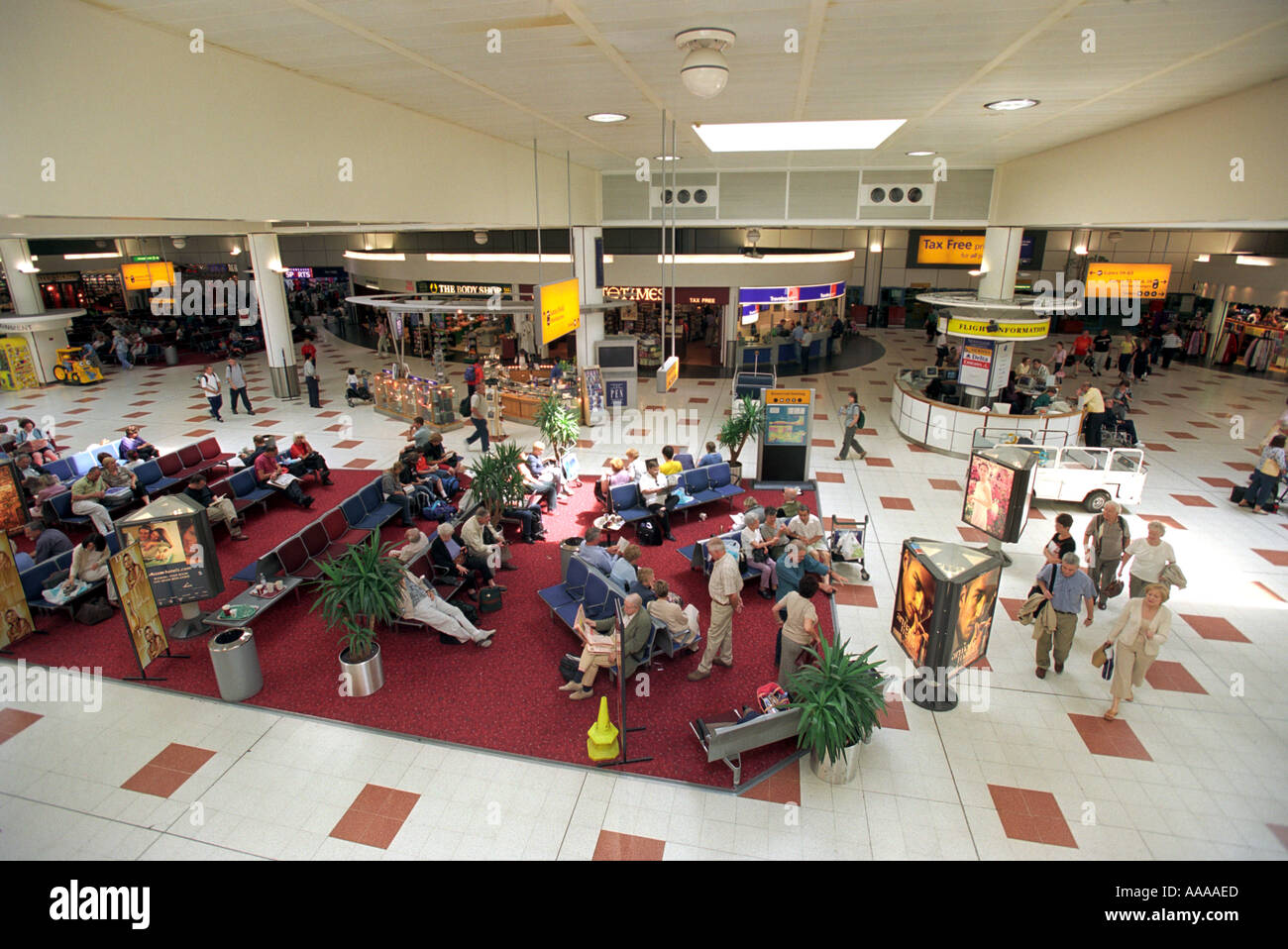 Inside Gatwick airport terminal Stock Photo Alamy