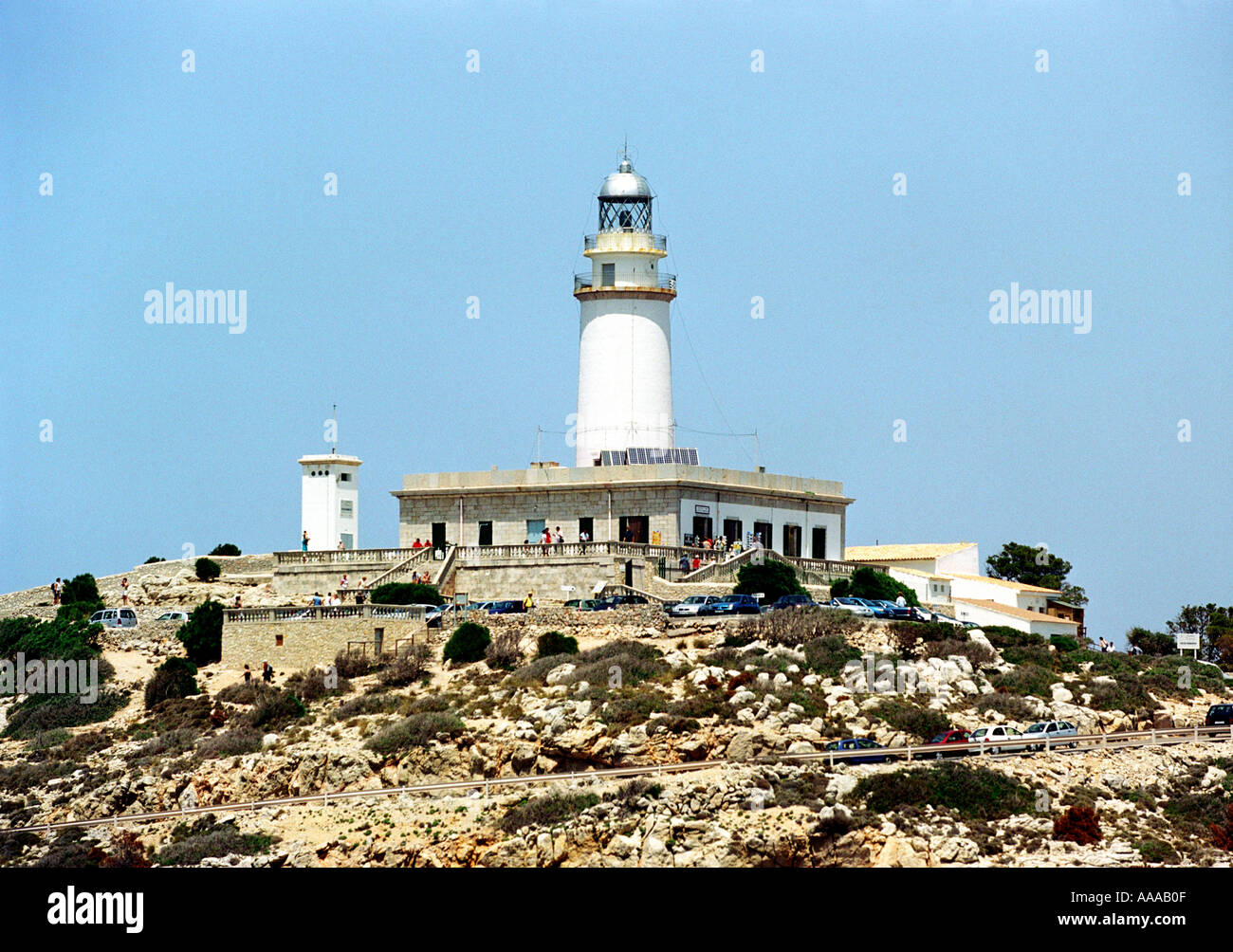 Lighthouse at Cap de Formentor in North Easterm Majorca Stock Photo