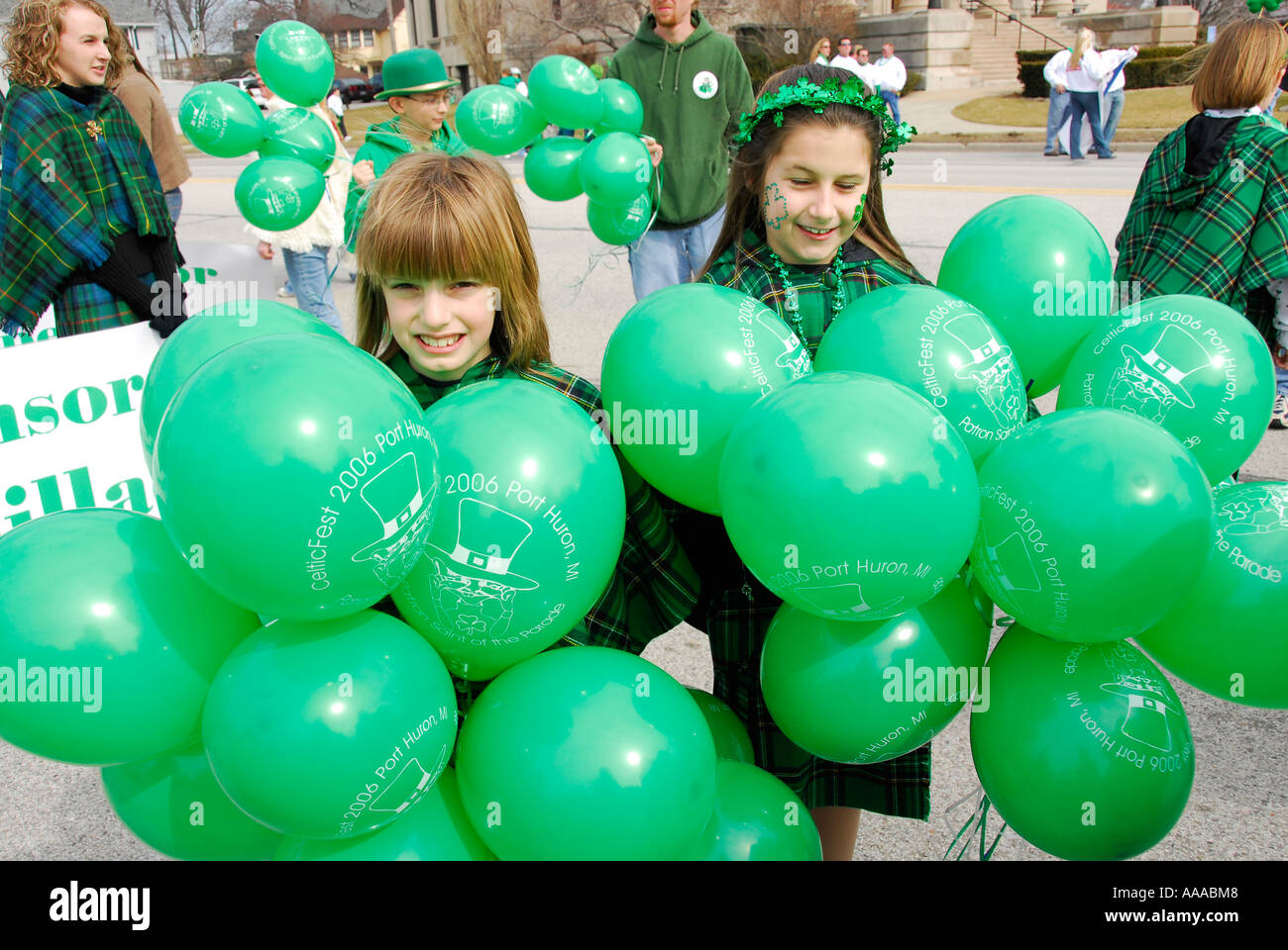 St Patrick s Day Parade and festival Stock Photo
