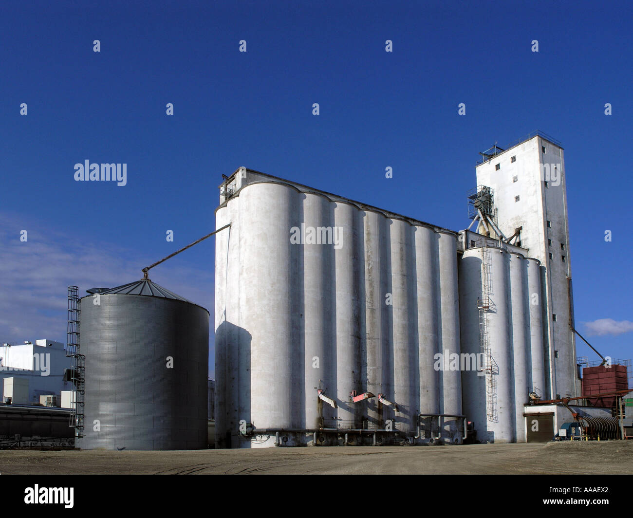Grain Terminal Stock Photo