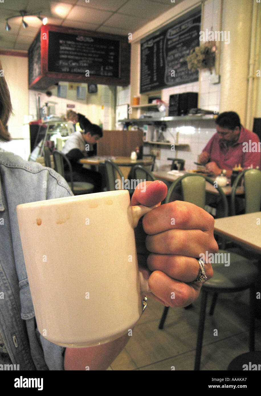 greasy spoon cafe Stock Photo