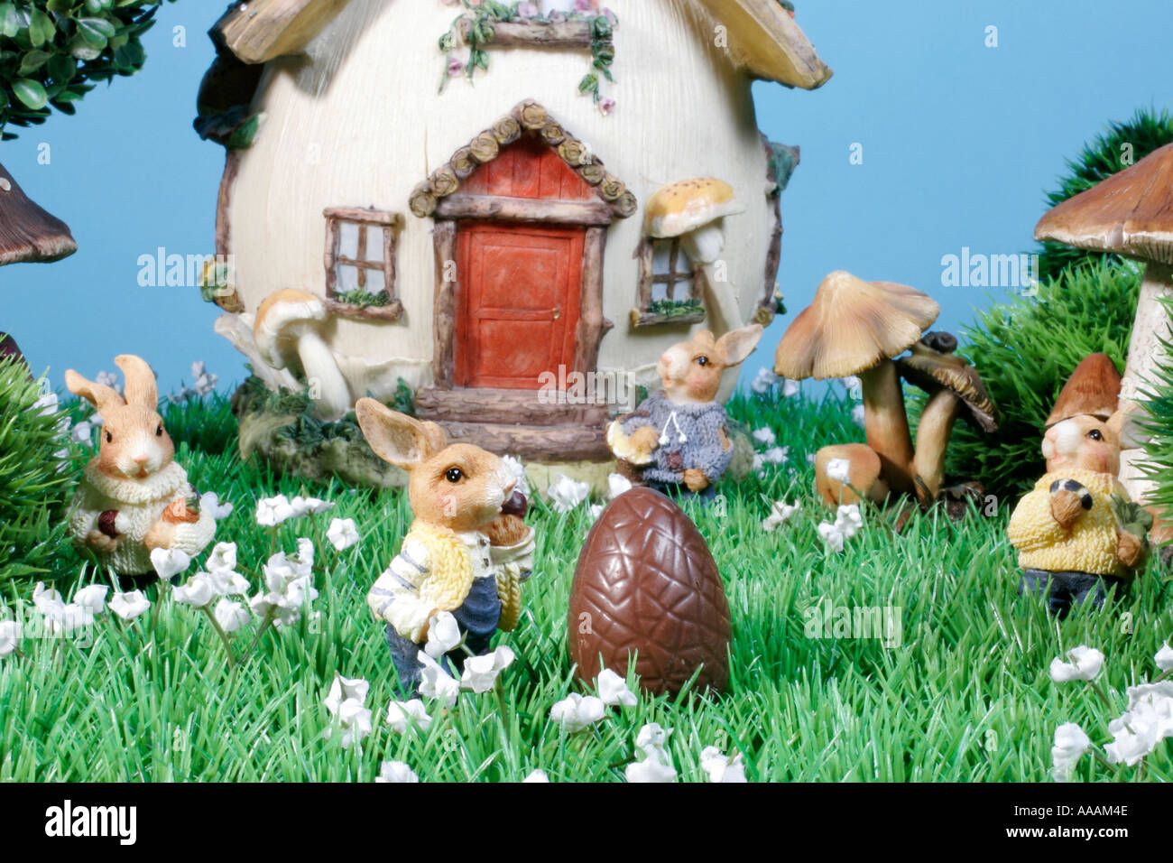 Easter Bunny Home Stock Photo Alamy