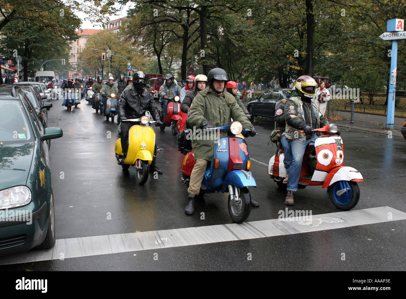 Scooter gang hi-res stock photography images - Alamy