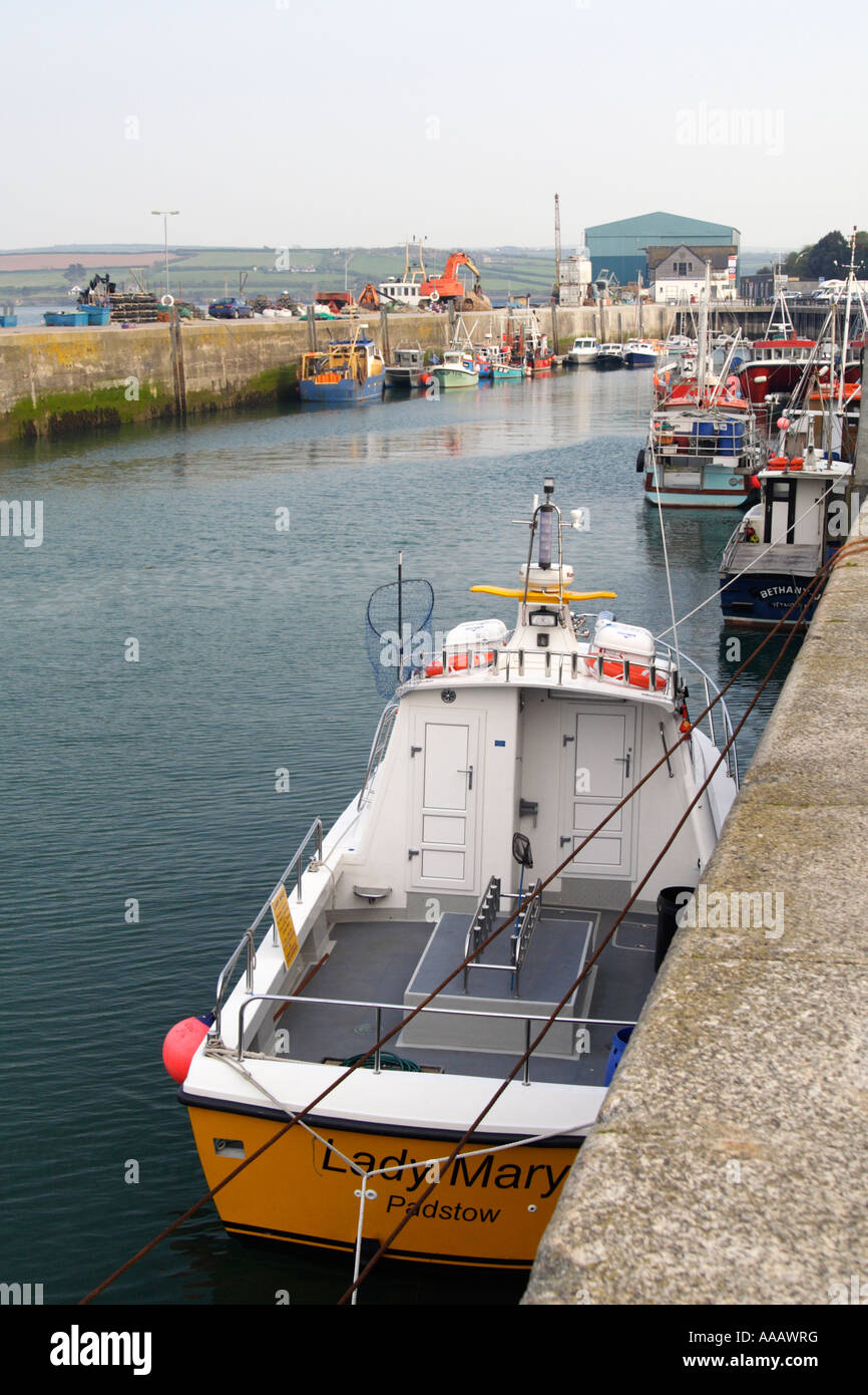Fishing boats in Padstow harbour, Cornwall, UK Stock Photo Alamy