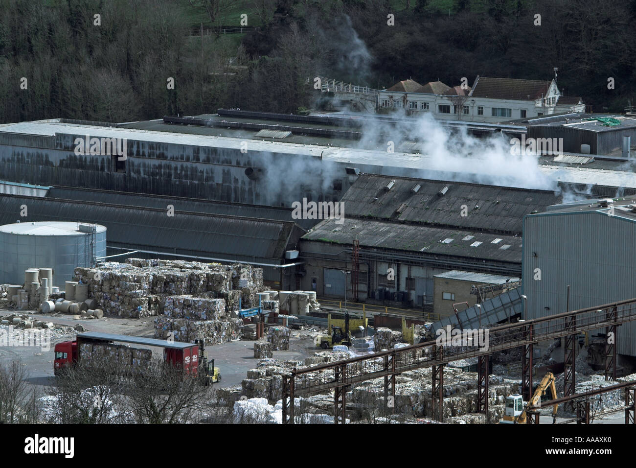 Paper mill. Watchet. Somerset. 2006 England Stock Photo