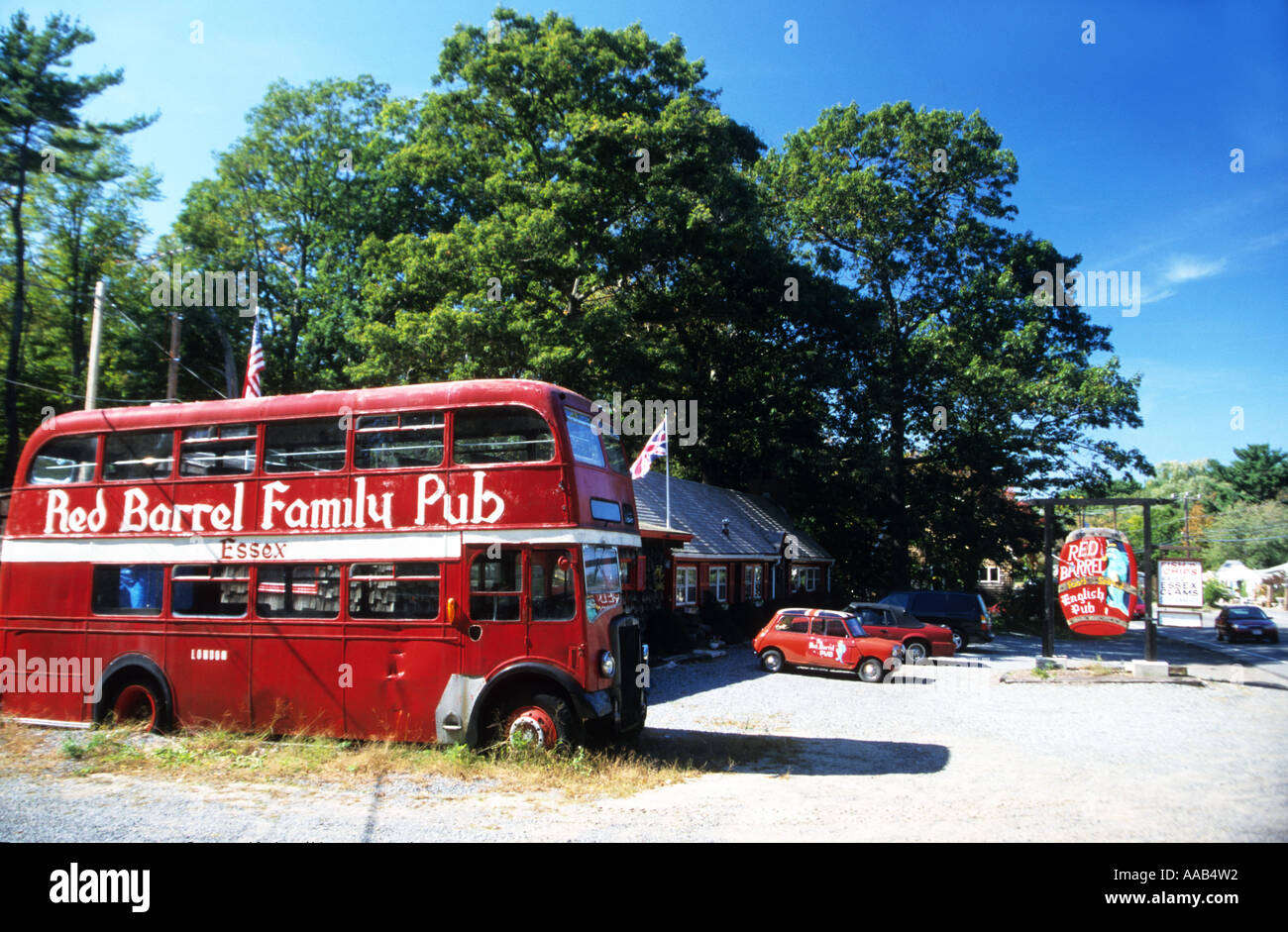 Popular tourist rest stop along a highway in Massachusetts,USA Stock