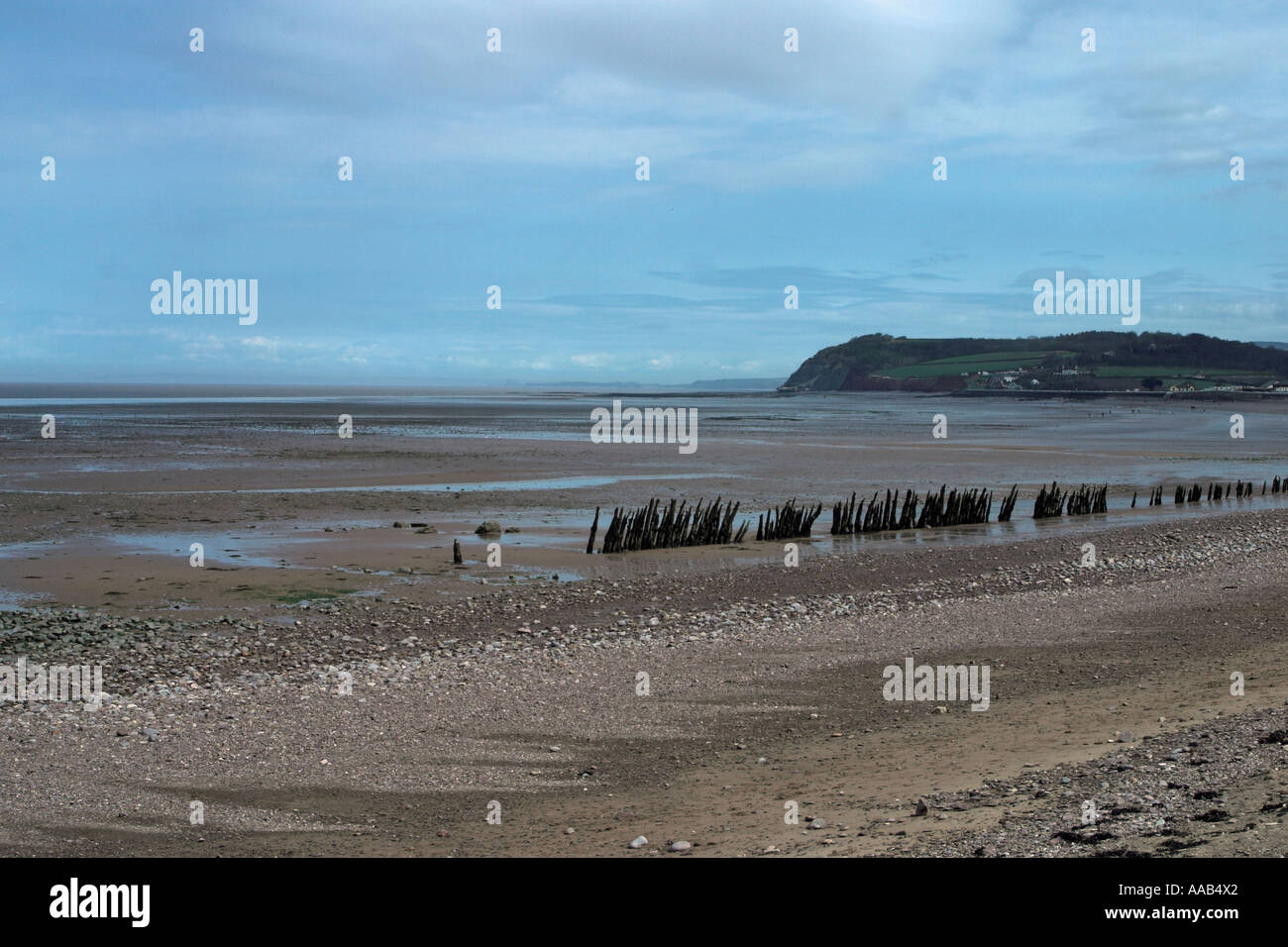 Blue Anchor Bay from Dunster Beach. Somerset. England Stock Photo - Alamy