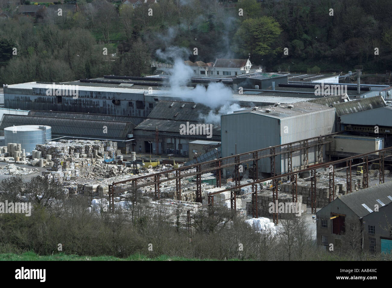 Paper mill. Watchet, Somerset, 2006 England Stock Photo
