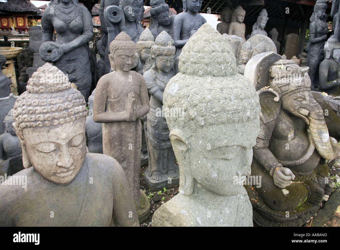 Stone statues, Bali, Indonesia Stock Photo - Alamy