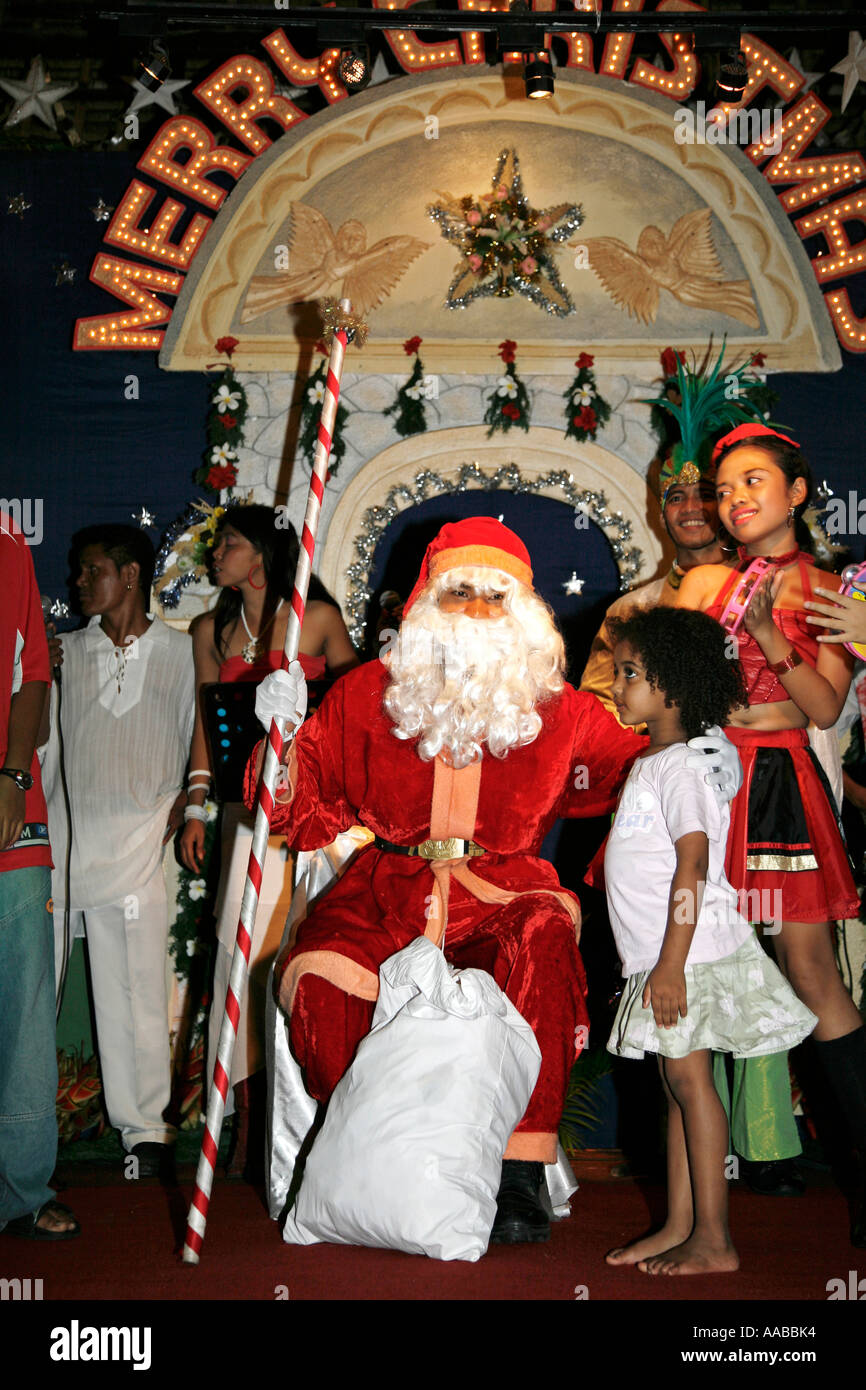 Father Christmas in cabaret, Bali, Indonesia Stock Photo - Alamy