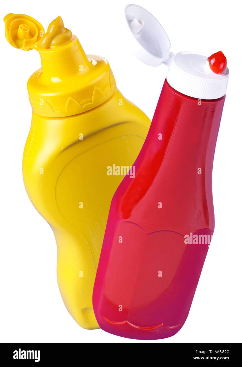 PLASTIC SAUCE BOTTLES Stock Photo Alamy